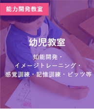 幼児教室:知能開発・イメージトレーニング・感覚訓練・記憶訓練・ビッツ等